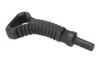 Kinetic Development Group black SCARging Handle for FN SCAR 16 and FN SCAR 17 rifles can be mounted for ambidextrous use